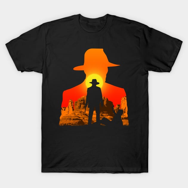 Dark cowboy T-Shirt by Bomdesignz